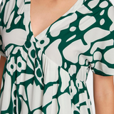 Robe Imprimée Nélida Fluide avec Décolleté en V
