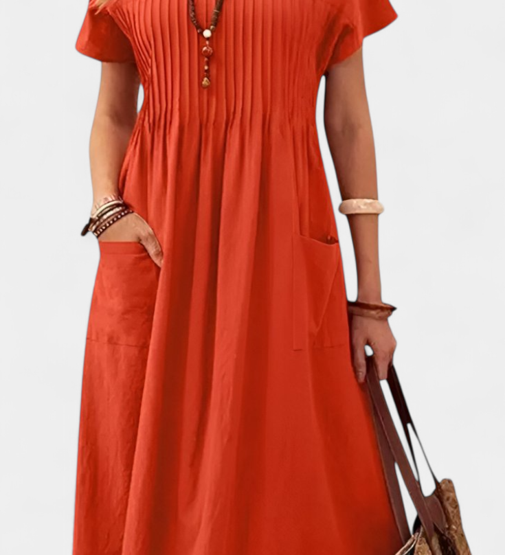 Robe Mi-Longue Lottie avec Poches