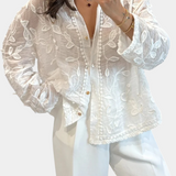 Chemise Prairie en Dentelle Brodée