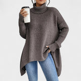 Adela™ | Pull Long Col Montant