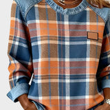 Marta™ | Sweatshirt avec Patches à Carreaux