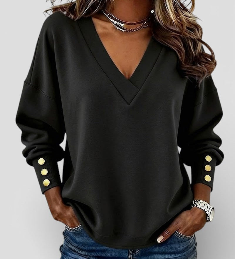 Nerea™ | Blouse élégante à col en V
