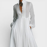 Amaia™ | Robe maxi en coton et lin
