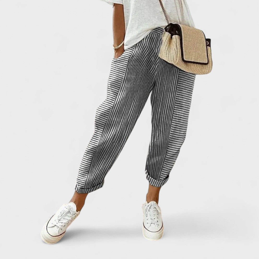 Lucía™ | Pantalons Rayés Élégants