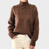 Nora™ | Pull en Tricot Chaud avec Col Haut