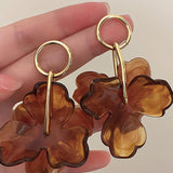 Boucles d'oreilles en forme de fleur