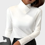 Silvia™ | Jersey à Col Haut Élégant