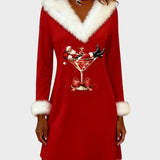 Eulalia™ | Robe de Noël avec Col en Fourrure