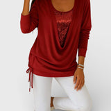 Lucía™ | Top Premium Bicolore en Sequins
