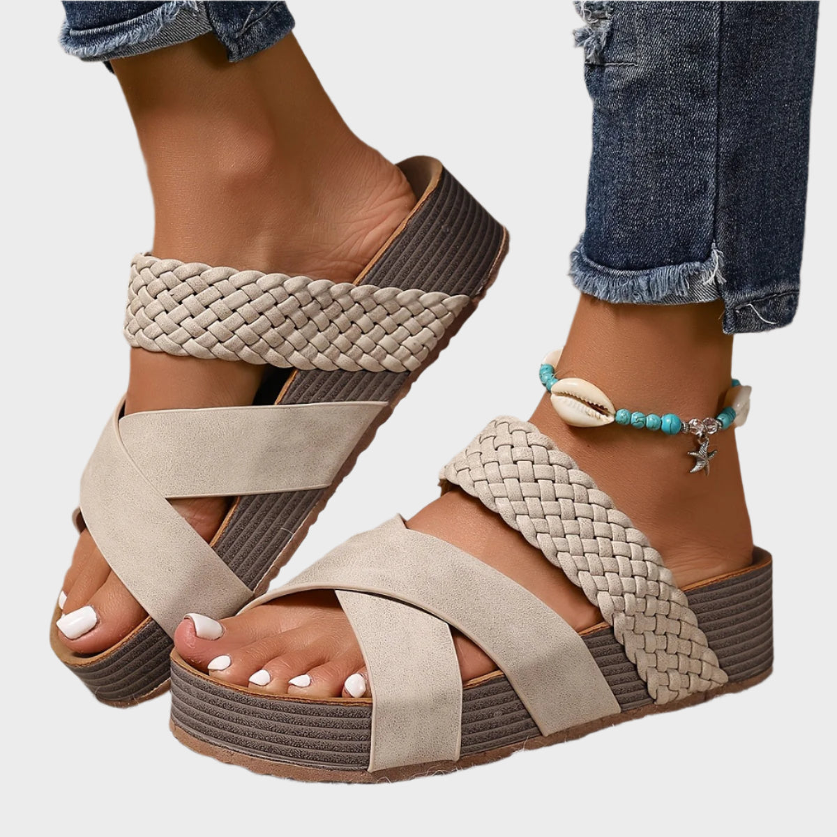 Sandales Orthopédiques à Plateforme avec Style