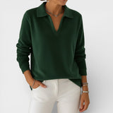Amelia™ | T-shirt en Jersey Doux avec Col V