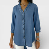 Elena™ | Blouse Élegante à Volants