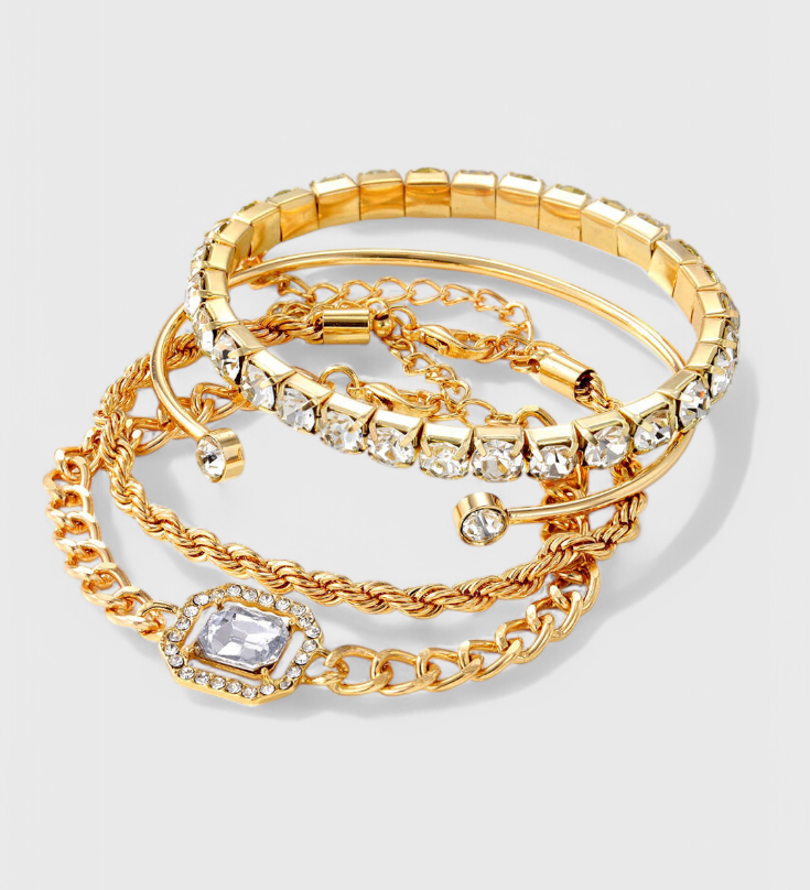 Ensemble de Bracelets Cloutés