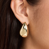 Boucles d'oreilles pendantes métalliques