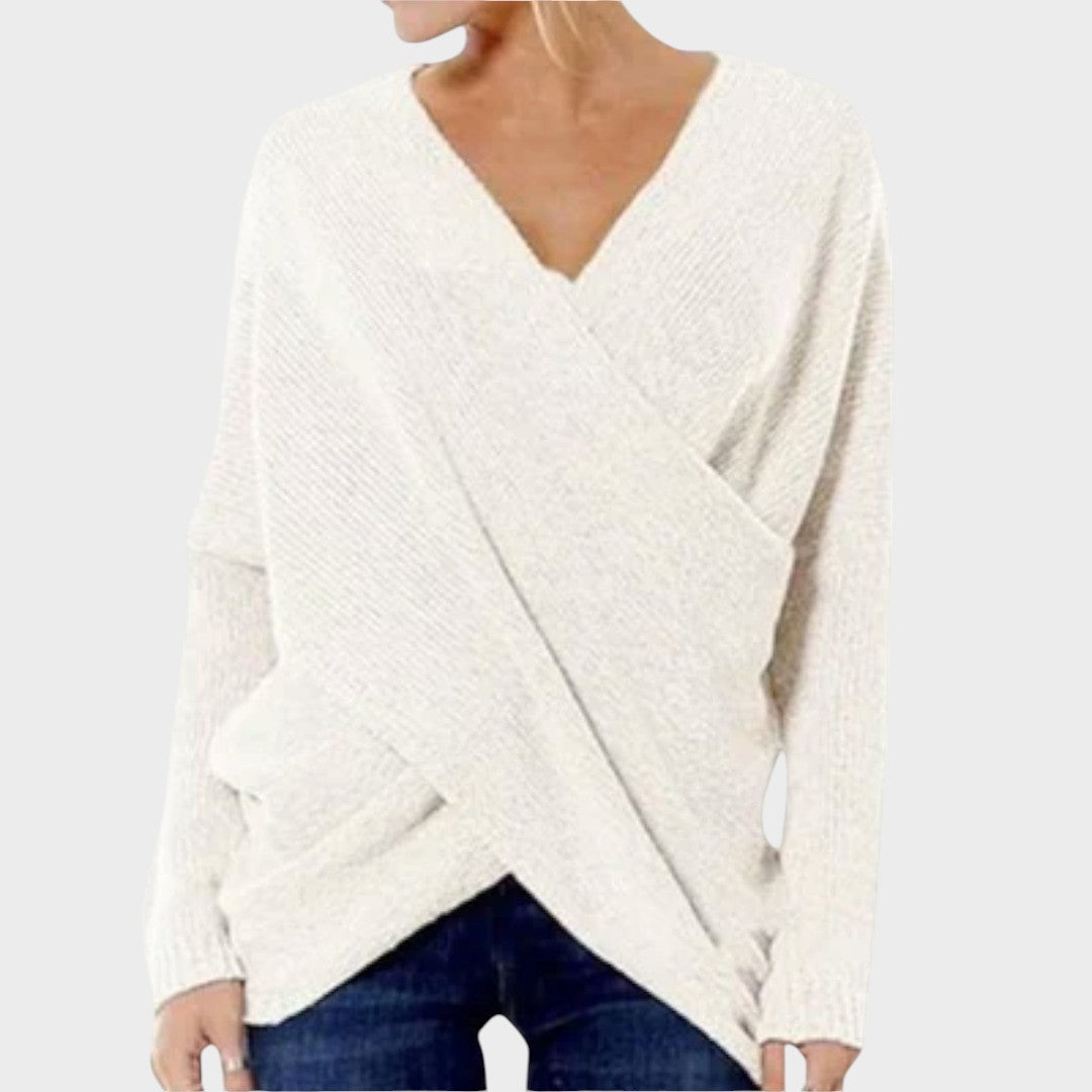 Nicole™ | Pull en Tricot Croisé