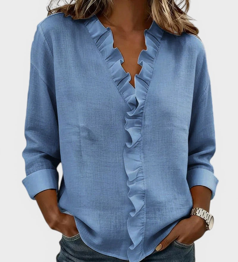 Jimena™ | Blouse élégante et légère avec volants