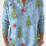 Sofía™ | Pull de Noël avec Boutons Décoratifs