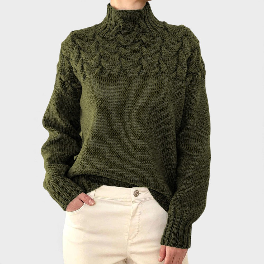 Nora™ | Pull en Tricot Chaud avec Col Haut