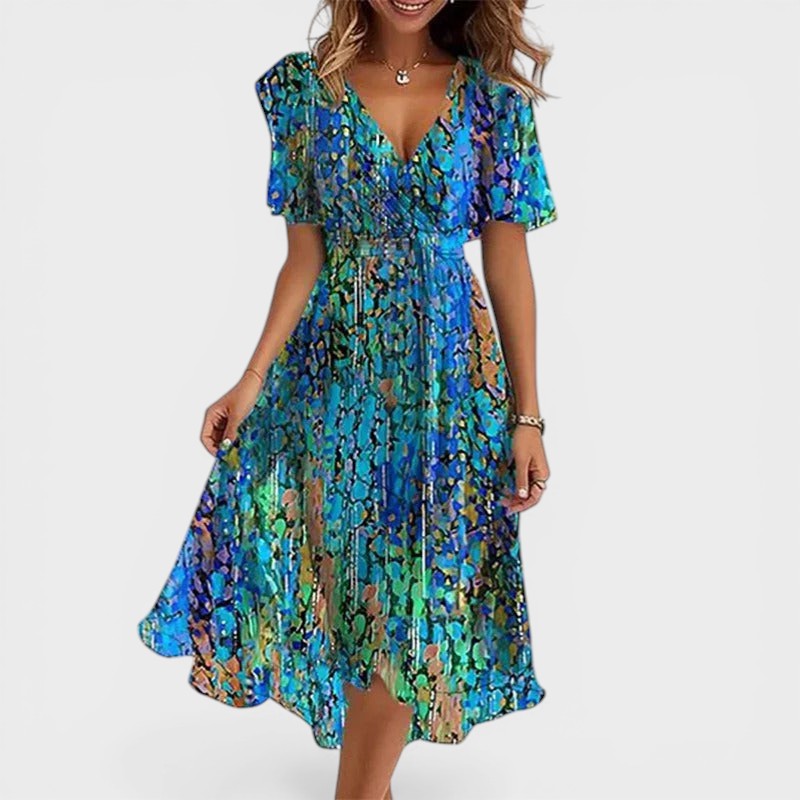 Nadia™ | Robe Élégante et Colorée