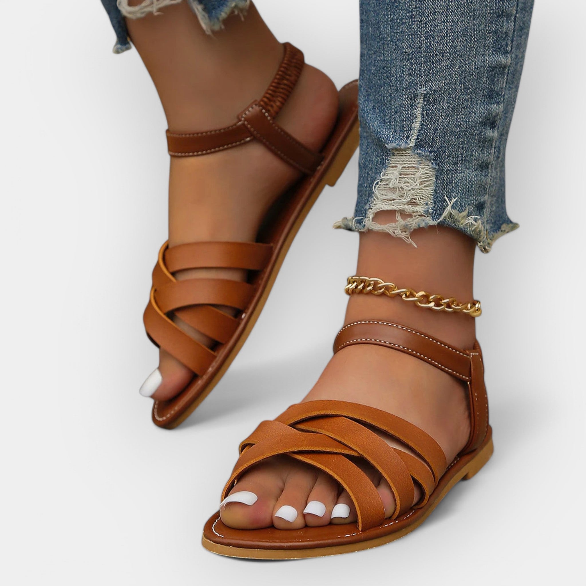 Sandales faites à la main avec des sangles ajustables