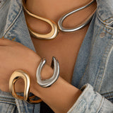 Bracelet Asymétrique Découpé