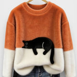 Luna™ | Sweat à capuche avec motif de chat