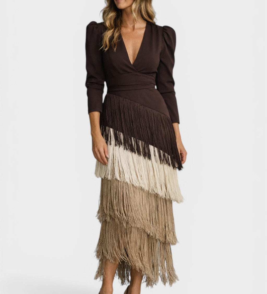 Beatriz™ | Robe de Soirée Élégante à Franges