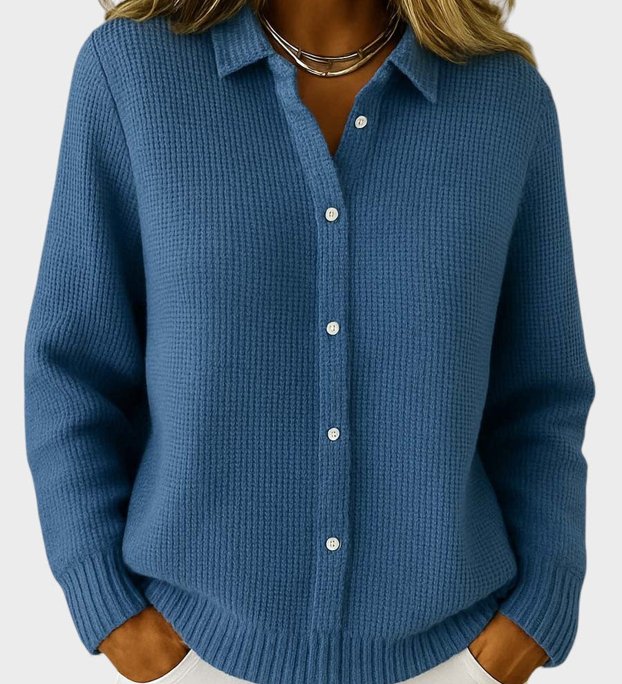Lucía™ | Cardigan en Tricot à Boutons Classique