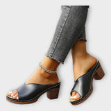 Sandales à Talons Épais avec Talon Ouvert