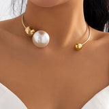 Colliers en Perles Métalliques