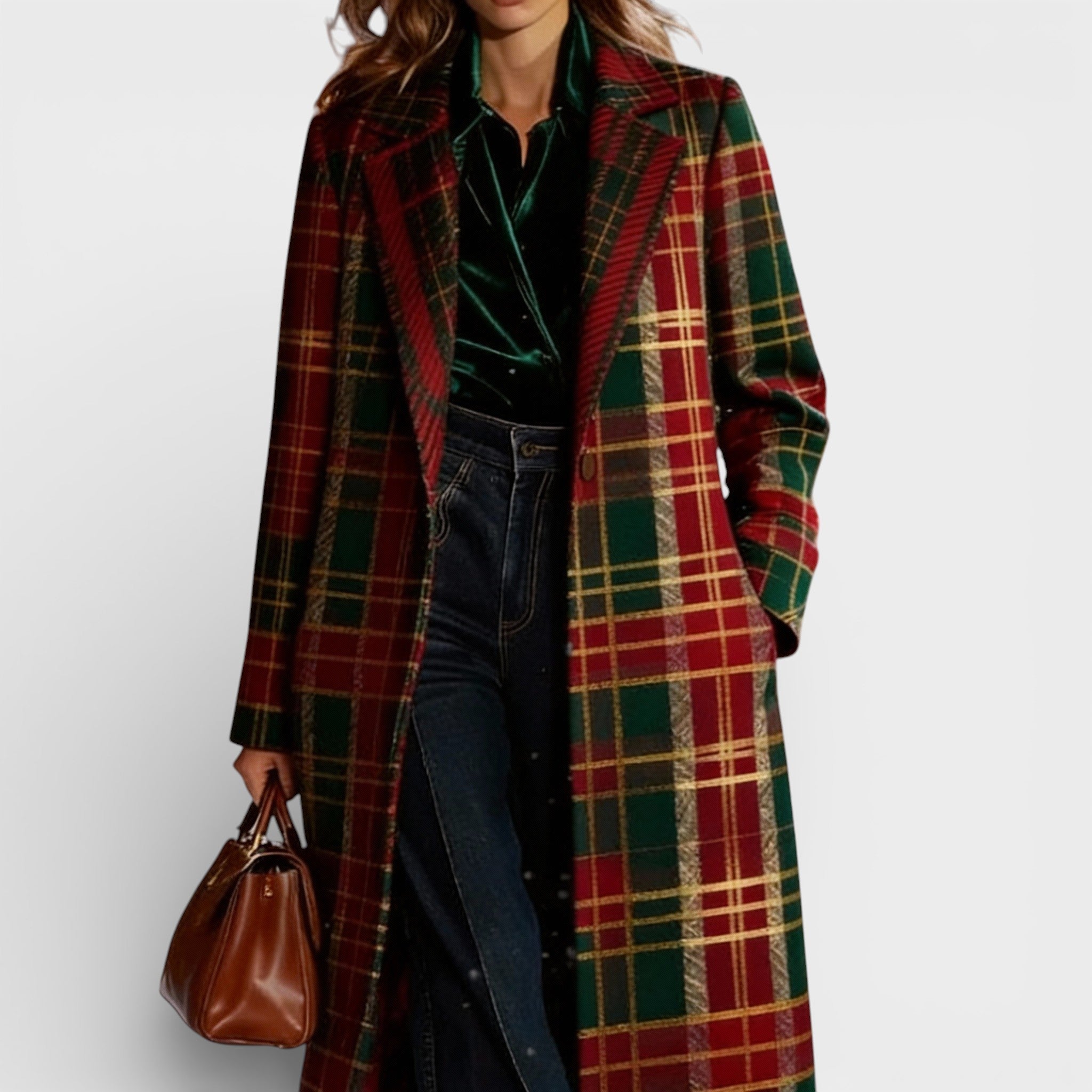 Benita™ | Manteau à carreaux classique