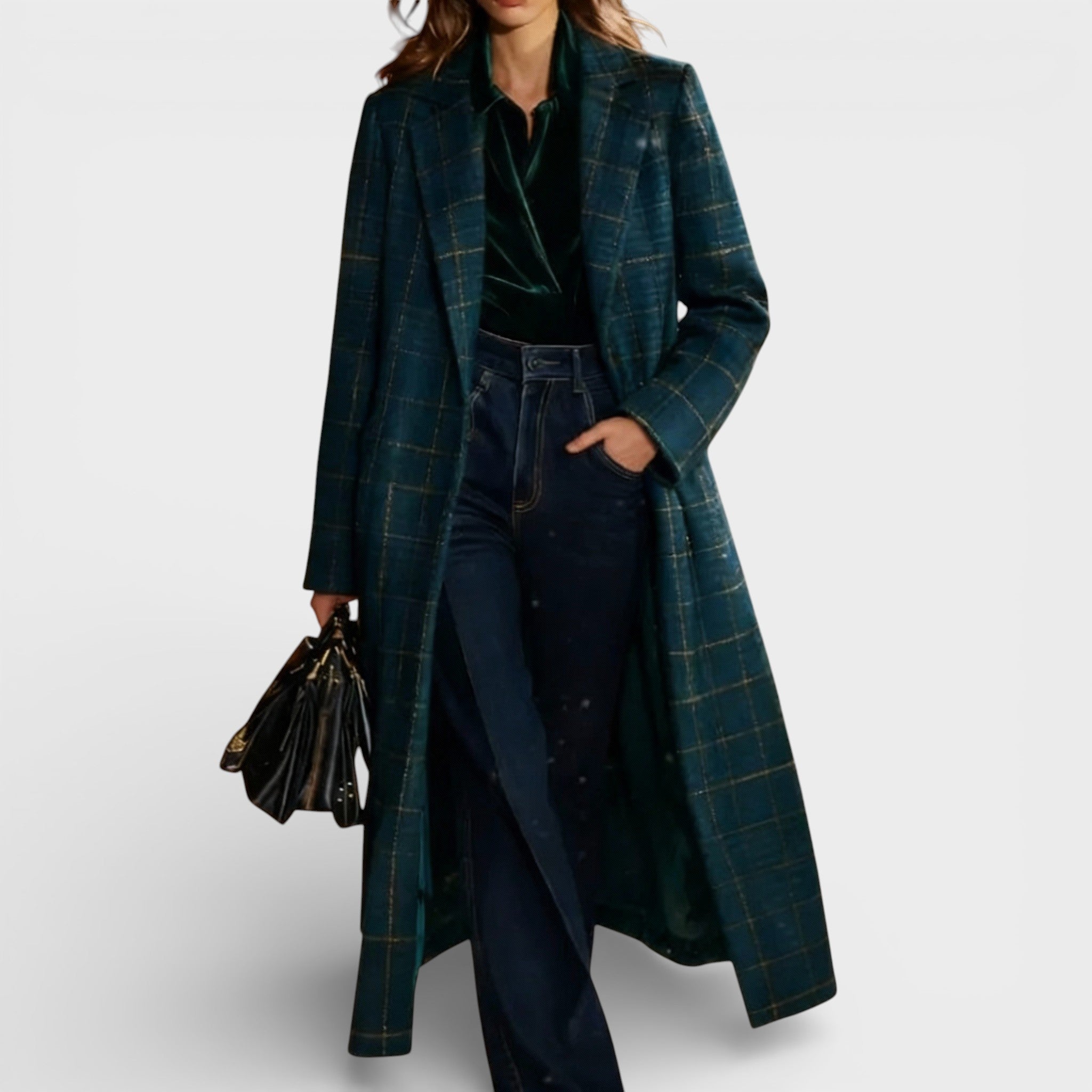 Benita™ | Manteau à carreaux classique