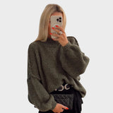 Carly™ | Pull en Tricot Oversize avec Manches Ballon