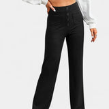 Pantalons droits taille haute Nova avec stretch