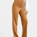 Pantalons droits taille haute Nova avec stretch