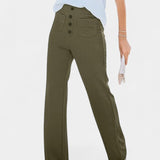 Pantalons droits taille haute Nova avec stretch