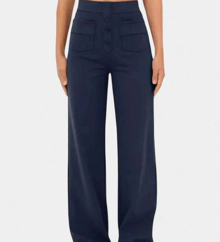 Pantalons droits taille haute Nova avec stretch