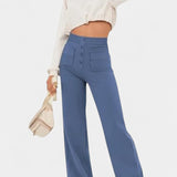 Pantalons droits taille haute Nova avec stretch