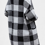 Cardigan décontracté à carreaux Lovella avec poches
