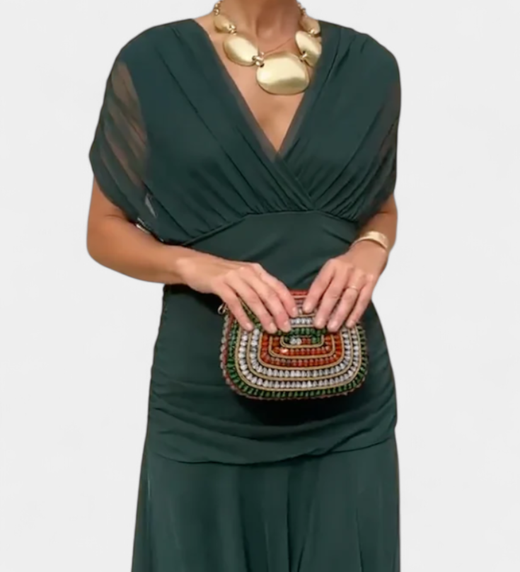 Herminia™ | Robe élégante avec décolleté en V