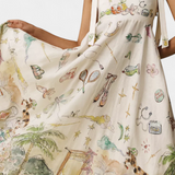 Robe Longue avec Ribbons et Imprimé Floral Fantaisie