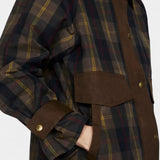 Veste à Carreaux Ausra Coupe Droite