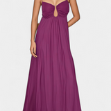 Robe Maxi Elettra avec Bretelles Fines et Coupe Fluide