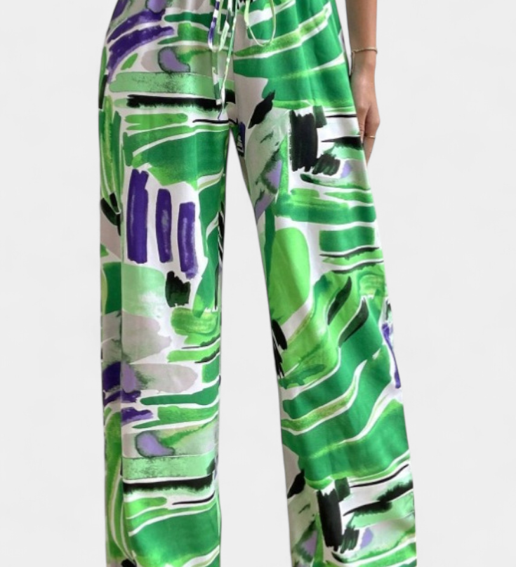 Pantalon Large Senda avec Imprimé Abstrait