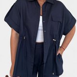 Ensemble Chemise et Pantalon Lani en Coton et Lin Détendu