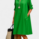 Robe en coton Larissa avec col à revers