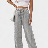 Pantalons Droits Légers Sabrina avec Taille Ajustable