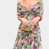 Magda™ | Robe Florale Longue avec Décolleté en V