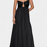 Robe Maxi Elettra avec Bretelles Fines et Coupe Fluide