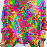 Blouse Oversize Omari avec Imprimé Bohème Rétro